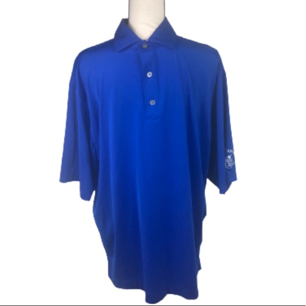 FootJoy ProDry Golf Polo Men’s L Royal Blue Deer Creek Stampede 2012 Performance